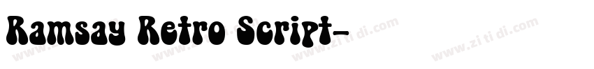 Ramsay Retro Script字体转换